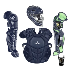 All-Star S7 Axis Pro Catcher's Complete Set - Solid Colors - NOCSAE Certified - Youth (Ages 9-12) 9 All-Star S7 Axis Pro Catcher's Complete Set - Solid Colors - NOCSAE Certified - Youth (Ages 9-12) -Bats Shop CKCC912S7XS NAVY