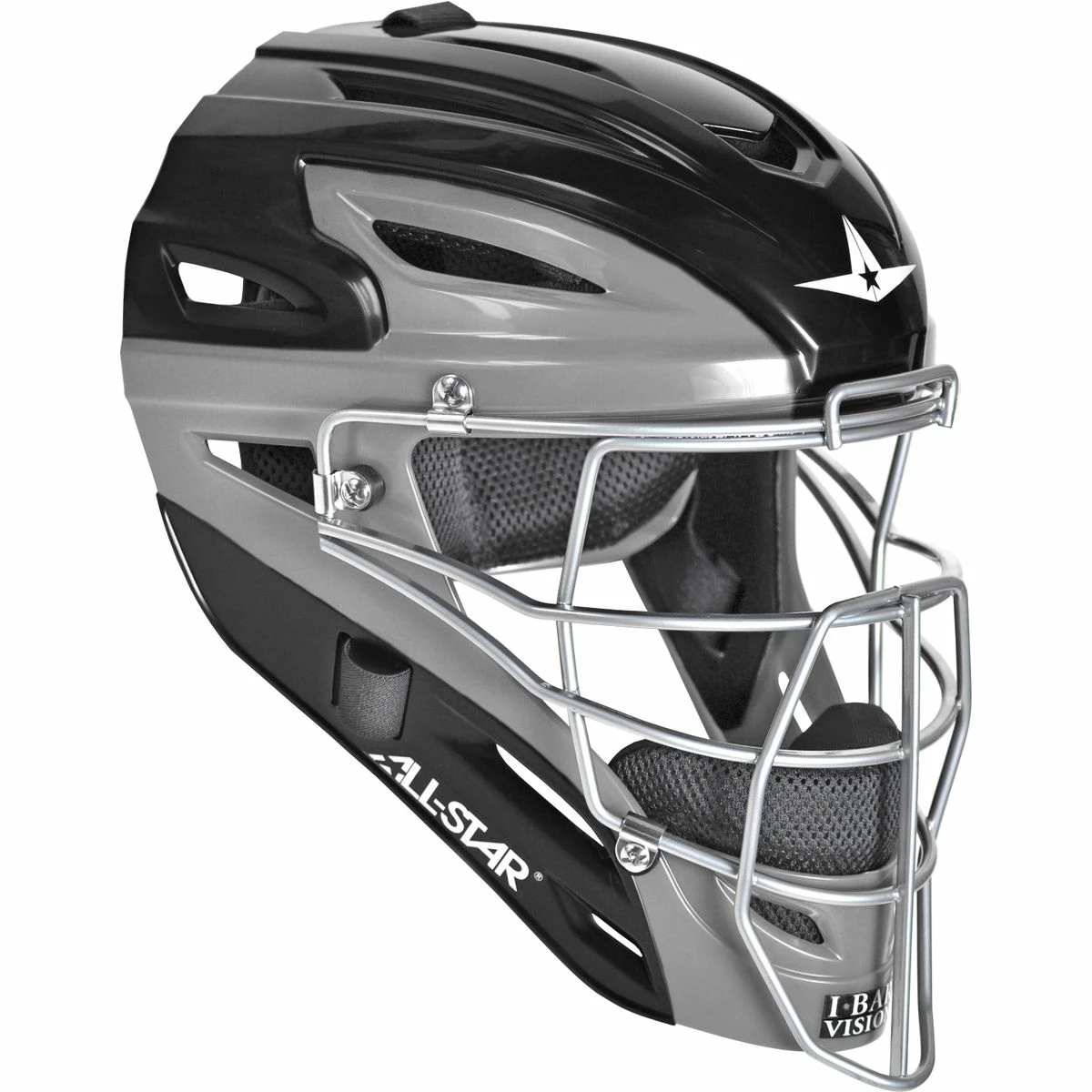 All-Star MVP2510 Graphite Two-Tone Catcher's Helmet - Youth 5 All-Star MVP2510 Graphite Two-Tone Catcher's Helmet - Youth - Image 3