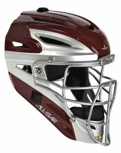 All-Star MVP4000 Series - Two Tone -Bats Shop MVP4000TT S7 Adult Catchers Helmet Maroon