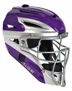 All-Star MVP4000 Series - Two Tone -Bats Shop MVP4000TT S7 Adult Catchers Helmet Purple