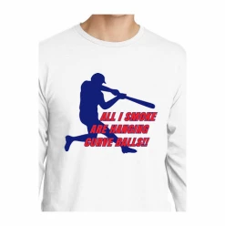 All I Smoke Are Hanging Curve Balls Baseball T-ShirtChoose Your ColorYouth Med To Adult 4XCURRENTLY NOT AVAILABLE DUE TO STAFFING ISSUES