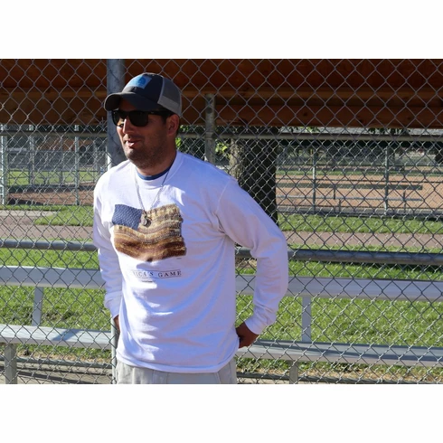 America's Game Baseball Stitches USA Flag White T-ShirtYouth And AdultShort Or Long Sleeve 6 America's Game Baseball Stitches USA Flag White T-ShirtYouth And AdultShort Or Long Sleeve - Image 4