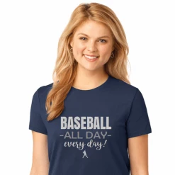 Baseball All Day Every Day T-ShirtChoose Your ColorTank, V-Neck, Or CrewLadies XS-4XCURRENTLY NOT AVAILABLE DUE TO STAFFING ISSUES -Bats Shop baseball all day every day t shirt choose your color tank v neck or crew ladies xs 4x 5