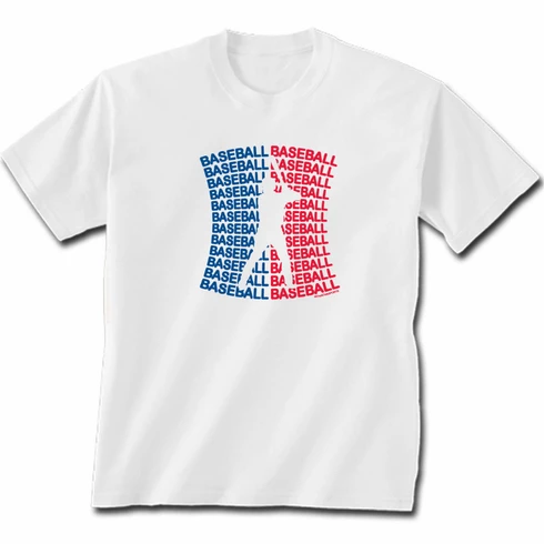 Baseball Baseball White T-ShirtYouth And Adult 3 Baseball Baseball White T-ShirtYouth And Adult