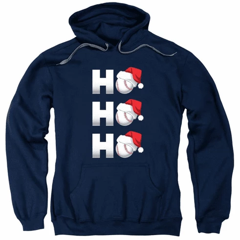 Baseball Christmas HO HO HO Adult T-Shirt Or SweatshirtChoose Your Color 8 Baseball Christmas HO HO HO Adult T-Shirt Or SweatshirtChoose Your Color - Image 6