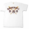 Baseball Dad Adult Medium White T-Shirt