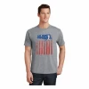 Baseball Homerun Flag Gray T-ShirtYouth Med To Adult 4XCURRENTLY NOT AVAILABLE DUE TO STAFFING ISSUES -Bats Shop baseball homerun flag gray t shirt youth med to adult 4x 5