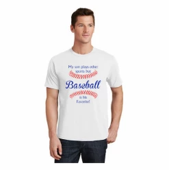Baseball Is His Favorite T-ShirtChoose Your ColorsYouth Med To Adult 4XCURRENTLY NOT AVAILABLE DUE TO STAFFING ISSUES