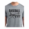 Baseball Is Lit T-ShirtChoose Your ColorYouth Med To Adult 4XCURRENTLY NOT AVAILABLE DUE TO STAFFING ISSUES -Bats Shop baseball is lit t shirt choose your color youth med to adult 4x 5