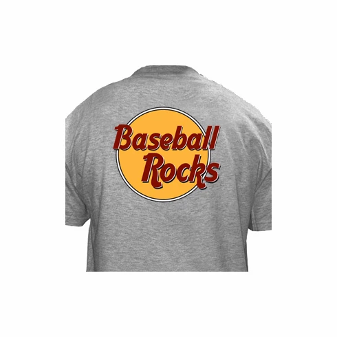 Baseball Rocks T-ShirtGRAY SMALL Or WHITE SMALL 4 Baseball Rocks T-ShirtGRAY SMALL Or WHITE SMALL - Image 2