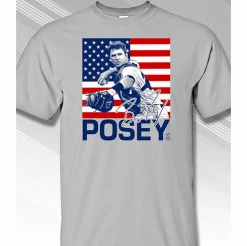 Buster Posey USA Flag T-ShirtChoose Your ColorShort Or Long SleeveYouth Med To Adult 4XCURRENTLY NOT AVAILABLE DUE TO STAFFING ISSUES