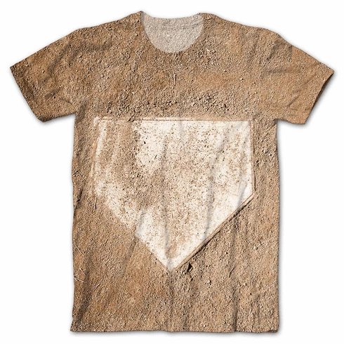 Dirty Home Plate Sublimated Baseball T-ShirtYouth Med To Adult 2X 3 Dirty Home Plate Sublimated Baseball T-ShirtYouth Med To Adult 2X