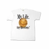My Life. Any Questions? White Baseball Short Sleeve T-ShirtCRAZY 8 SPECIAL! -Bats Shop my life any questions white baseball t shirt youth med to adult 2x 5