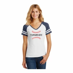 Bats Shop 12 Personalized Baseball Ladies Game V-Neck T-ShirtChoose Your TextChoose Your ColorsLadies XS-4XCURRENTLY NOT AVAILABLE DUE TO STAFFING ISSUES