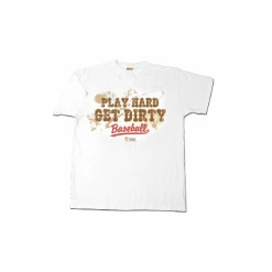 Play Hard Get Dirty Adult XL Baseball T-Shirt