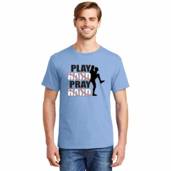 PLAY HARD PRAY HARD Baseball T-ShirtChoose Your ColorYouth Med To Adult 4XCURRENTLY NOT AVAILABLE DUE TO STAFFING ISSUES -Bats Shop play hard pray hard baseball t shirt choose your color youth med to adult 4x 9
