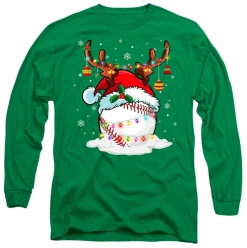 Reindeer Santa Hat Baseball Christmas Lights Adult T-ShirtChoose Your Color -Bats Shop reindeer santa hat baseball christmas lights adult t shirt choose your color 7