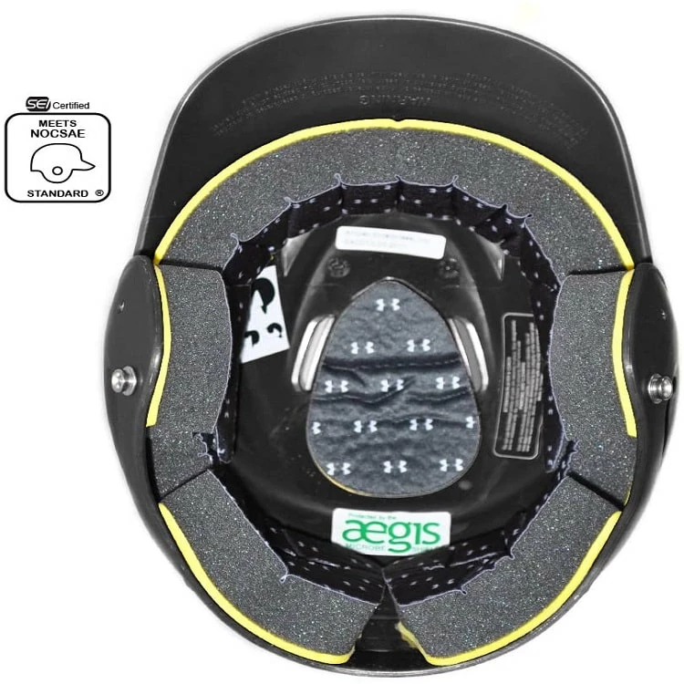 Under Armour Matt Batting Helmet// BLACK 4 Under Armour Matt Batting Helmet// BLACK - Image 2