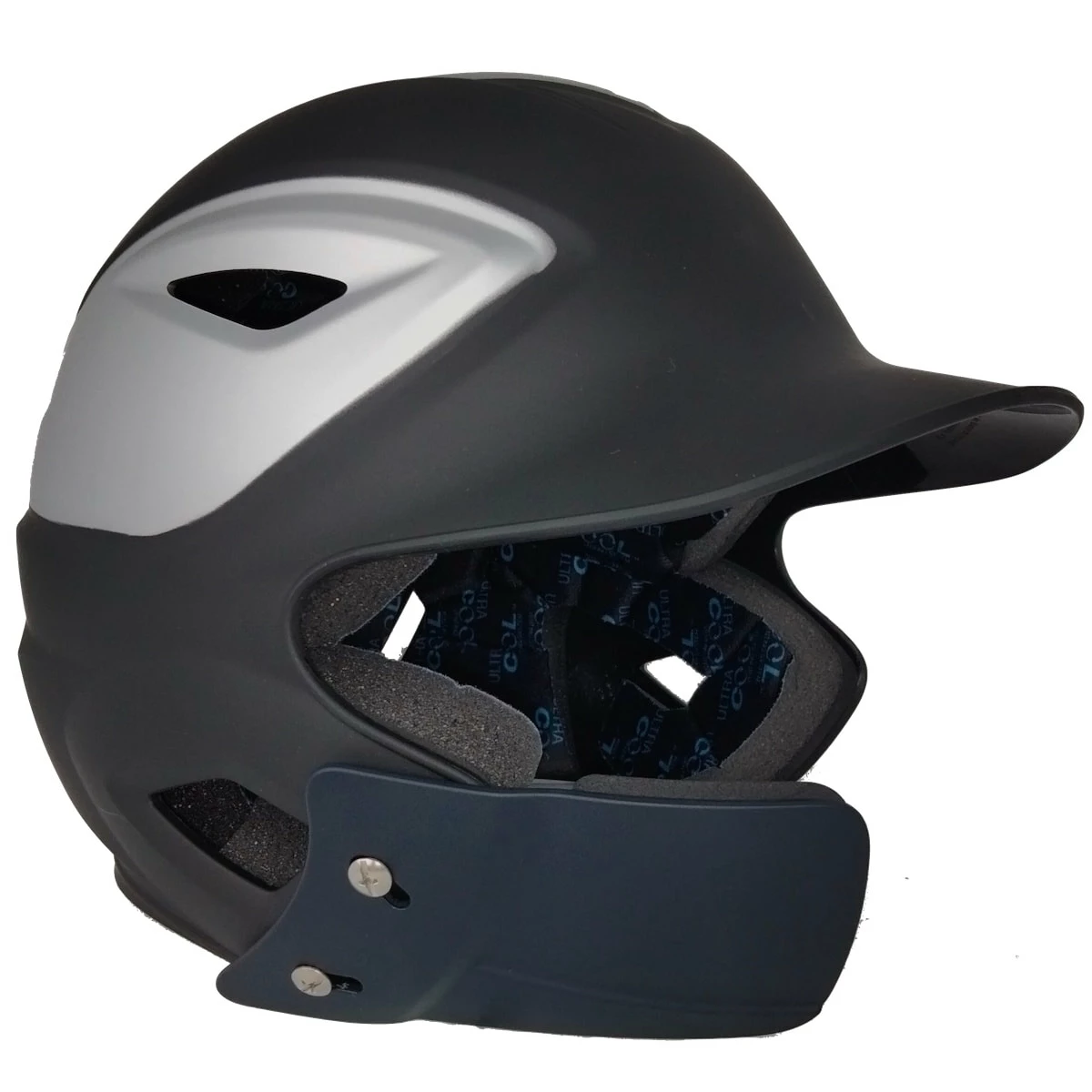 All-Star OSFM S7 Batting Helmet 2 Tone + Jaw Guard // BLACK/SILVER 2 All-Star OSFM S7 Batting Helmet 2 Tone + Jaw Guard // BLACK/SILVER