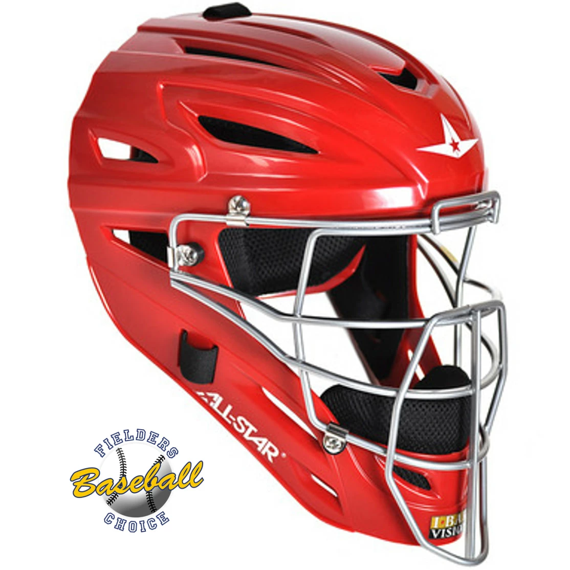 All-Star MVP2400 Catchers Helmet RED 3 All-Star MVP2400 Catchers Helmet RED