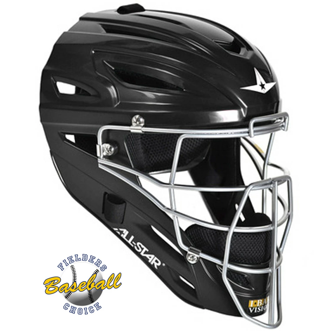 All-Star MVP2400 Catchers Helmet BLACK 3 All-Star MVP2400 Catchers Helmet BLACK