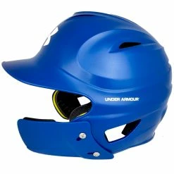 Under Armour Batting Helmet With Jaw Guard // ROYAL