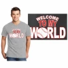 Welcome To My World Baseball T-ShirtChoose Your ColorV-Neck Or CrewAdult S-4XCURRENTLY NOT AVAILABLE DUE TO STAFFING ISSUES